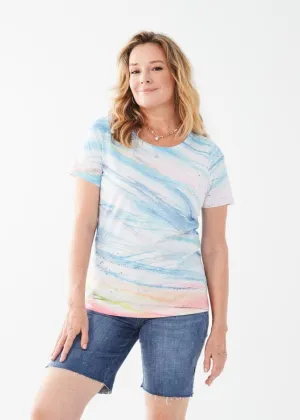 Sandra Short Sleeve Scoop Neck Knit Top - FDJ French Dressing d3296129