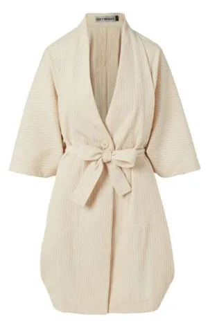 Sashiko Wrap Cotton Blend Jacket