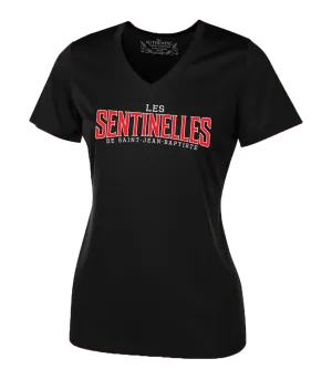 Sentinelles Ladies V-Neck T-Shirt with Printed logo