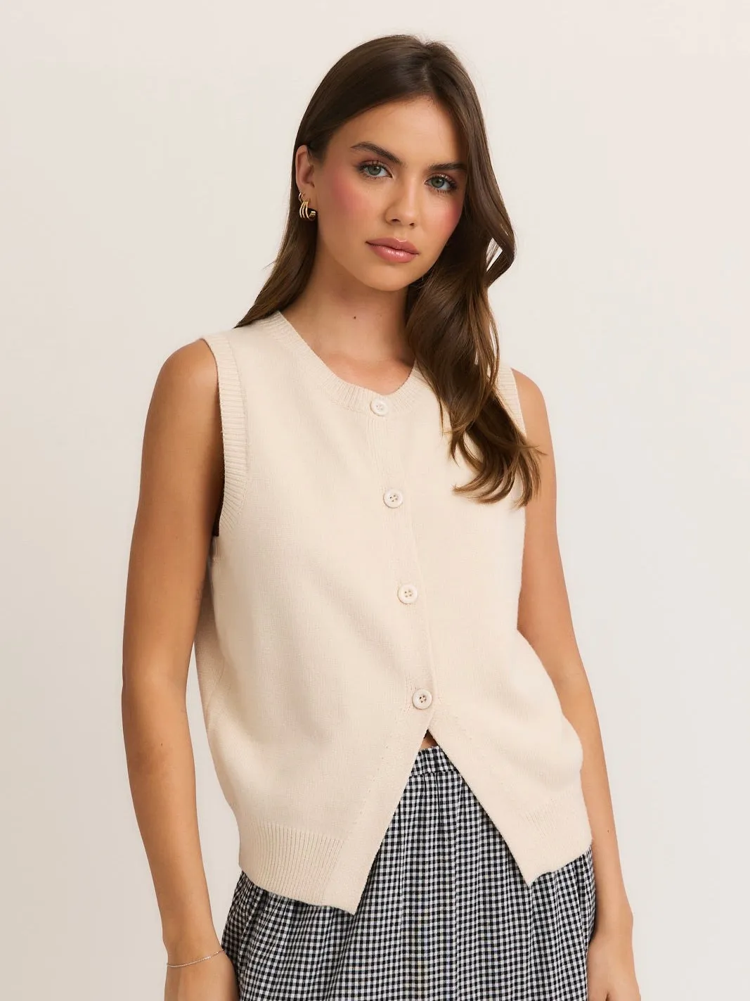 Soft Knit Sweater Vest