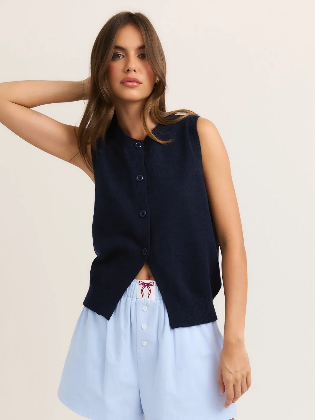 Soft Knit Sweater Vest