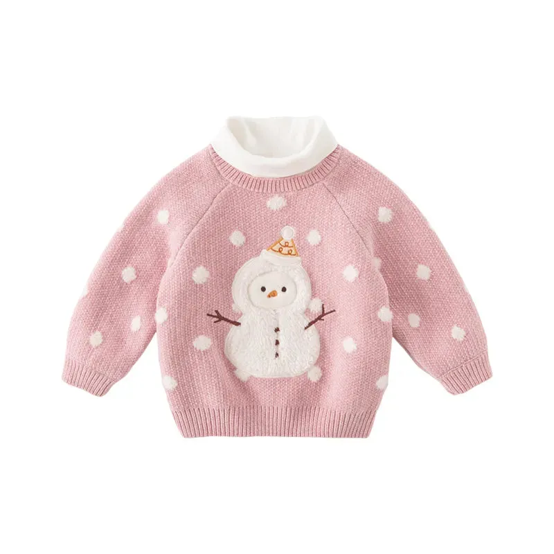 Stylish Turtleneck Knitted Sweater for Girls