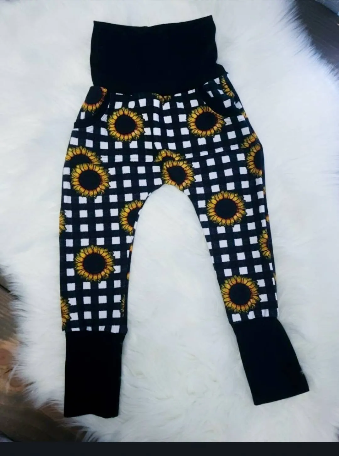 Sunflower Grow with me pants for girls