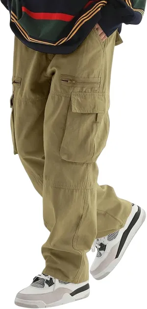 Sweatpants for Men Track Tapered Retro Slacks Man Solid Color Split Breathable Slim Fit Elasticated Waist Leggings
