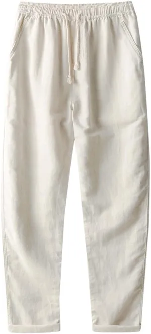 Sweatpants for Men Vintage Slacks Men Sports Tapered Utility Cosy Elasticated Waist Solid Color Split Cargo