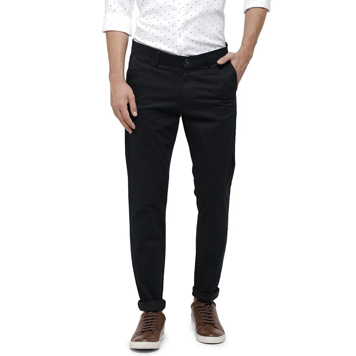 Swiss Club Navy Slim Fit 98 % CTN 2% LYCRA Trouser  T-SC-28B-NAV-SL-LY