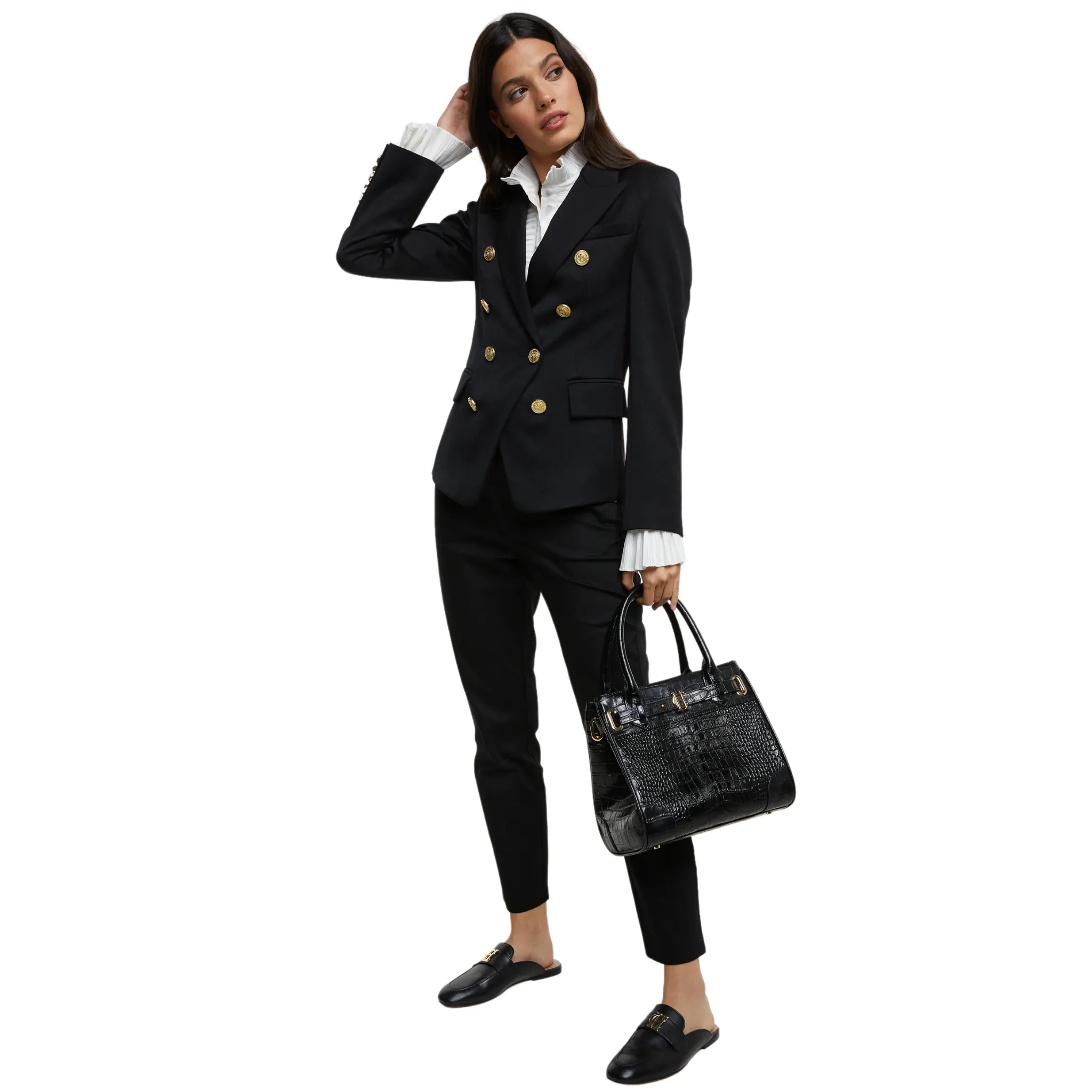 Womens Holland Cooper Black Barathea Knightsbridge Blazer