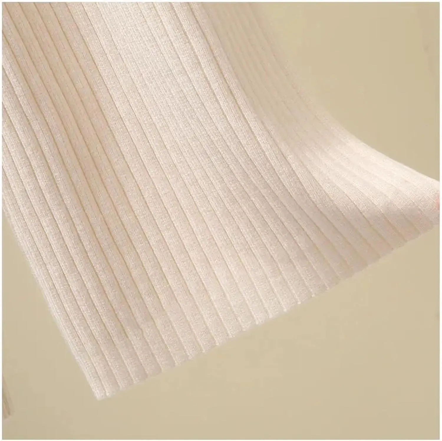 Women's Wide-Leg Pants Winter Loose Knit Trousers Warm High Waist Straight Casual Trousers