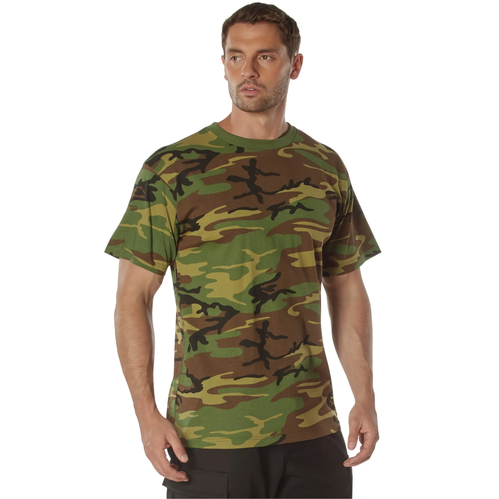Woodland Camo  - 100% Cotton T-Shirt – Standard Fit Tee