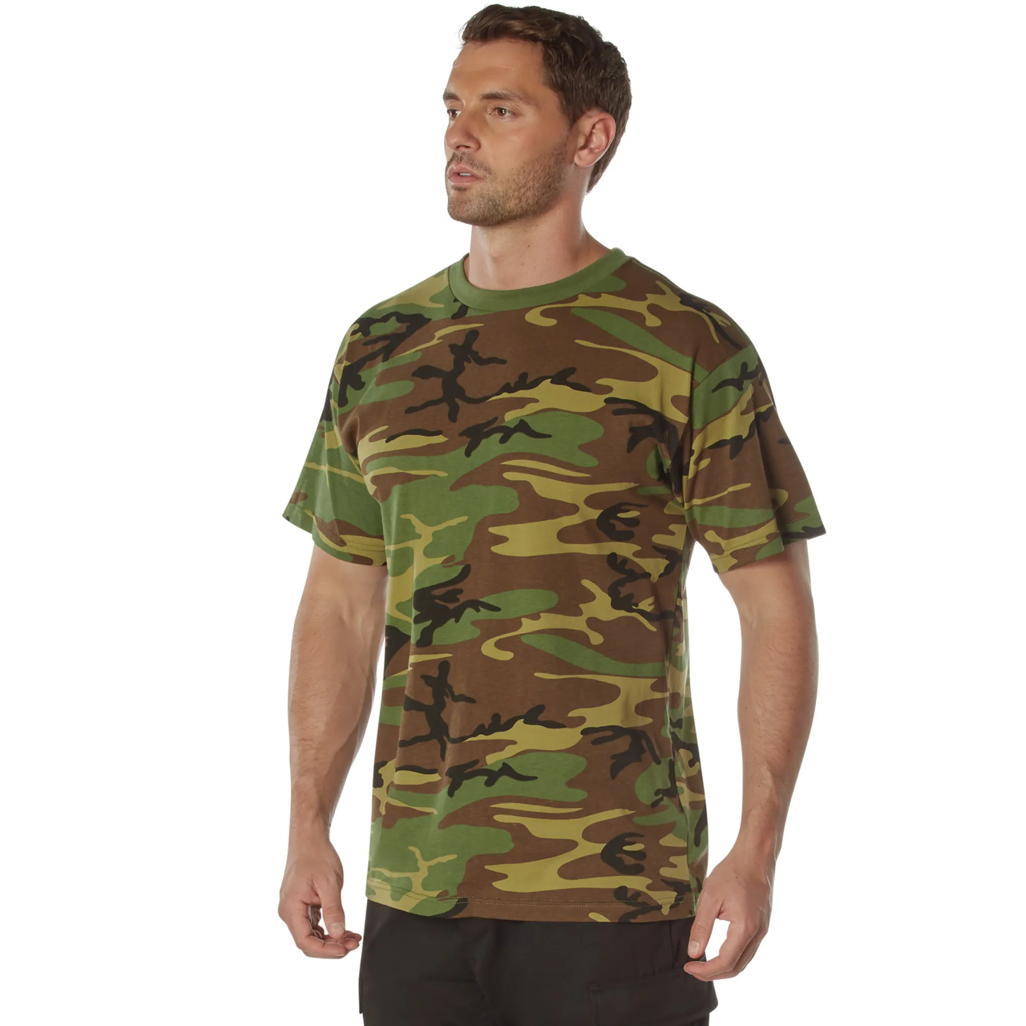 Woodland Camo  - 100% Cotton T-Shirt – Standard Fit Tee